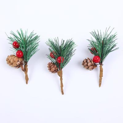 YWJH202088004 Christmas Gift Box Decoration Artifical Christmas Plant Pine Cone Pruning Christmas Decoration Accessories