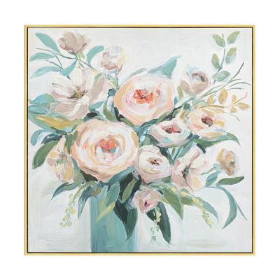 JA24000530 Modern American Style Restaurant Decoration Painting Light Luxury Hanging Painting Bedroom Wall Painting French Floral Oil Painting