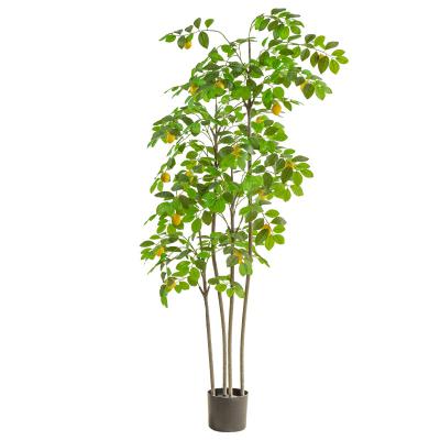 DGYJ-0055 Nordic Style Simulated Green Plants Lemon Trees Potted Decorations Indoor Living Room Decoration Fake Plants Bonsai Simulated Trees