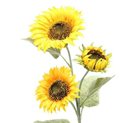 DGOLF-19009 Simulated Sunflower Head Fake Flower Bundle Living Room Artificial Flower Silk Flower Hair Planting Decoration Plastic Sunflower