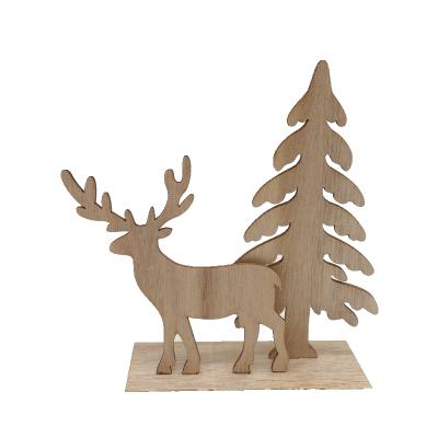 TTXP1-B15-02-3 High Quality Wooden Handicrafts Christmas Ornaments Wooden Christmas Parties Family Dining Table Decorations