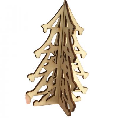 TTXP1-A18-02-7 Christmas Eco-friendly Decorative Wood Chips Christmas Trees 2pcs set 