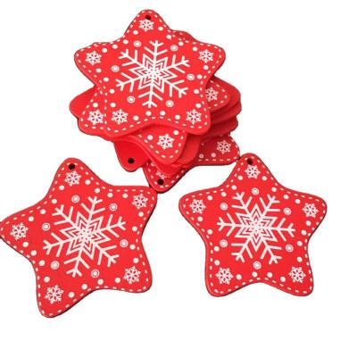 TTXP00001 Christmas Decorative Pendant Wooden Crafts Home Furnishings Christmas Tree DIY Accessories Creative Style