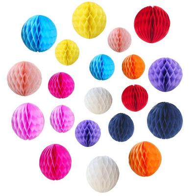 Promotional Colorful Honeycomb Ball Creative Paper Garlands