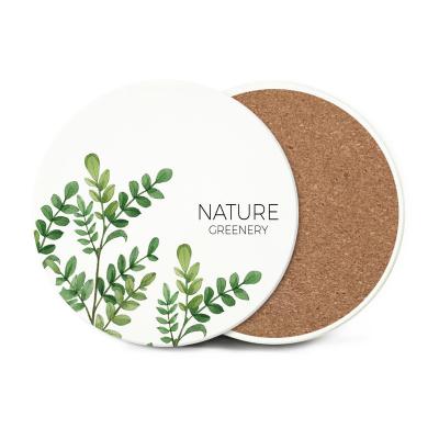 Customized Ceramic Absorbent Coasters Cultural and Creative Wedding Souvenirs and Gifts