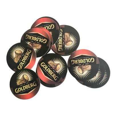 ​Customized Hot Stamping Paper Absorbent Coasters Paper Cup Coaster Coffee cup coasters Insulation Pads