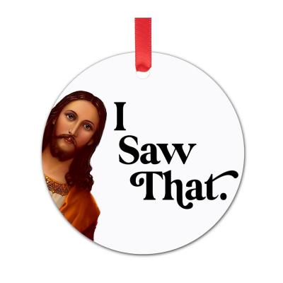 New Acrylic Christmas Decoration for the Birth of Jesus, hanging Jesus Christmas Ornament