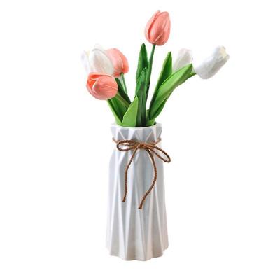 PU tulip simulation feel tulip flower home decoration ornaments wedding photography props fake flowers