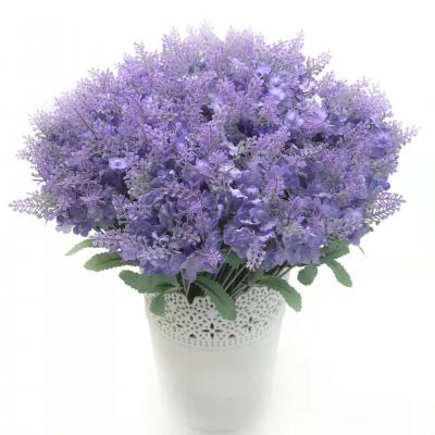 10 Heads Provence lavender fake flowers, simulated flowers, simulated lavender wedding scenery decoration, silk flower 