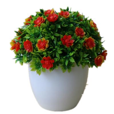 Simulated green plants, small potted plants, plastic artificial flowers, simulated flower decorations, living room plant decorations, wealth fruit plates