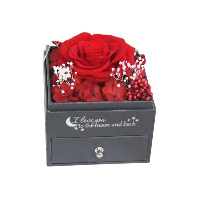 Preserved Rose Flowers-Jewelery Box Series