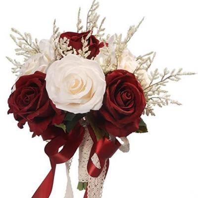 Bridal Rose Handheld Flower Bouquet Simulation Flower Wedding Creative Western Wedding Supplies